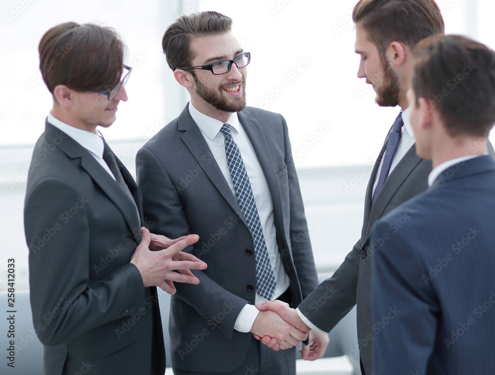 Fototapeta premium handshake business people in the office.