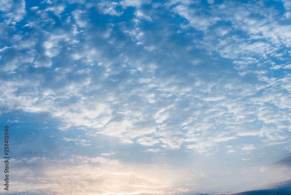 blue sky with clouds and sun shine tone blue sky with clouds and sun shine tone