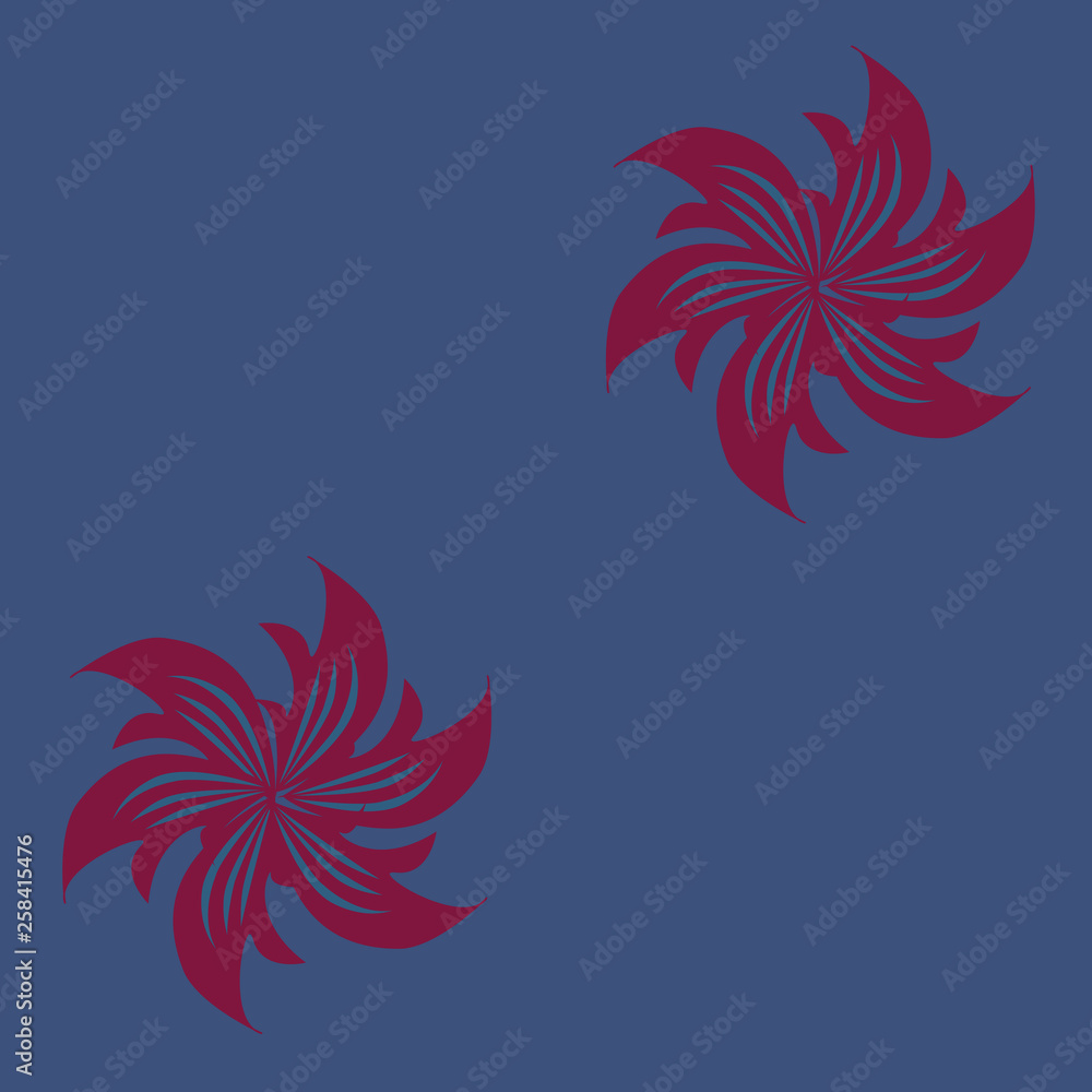 Vector illustration with abstract figures. Vector illustration with abstract figures.
