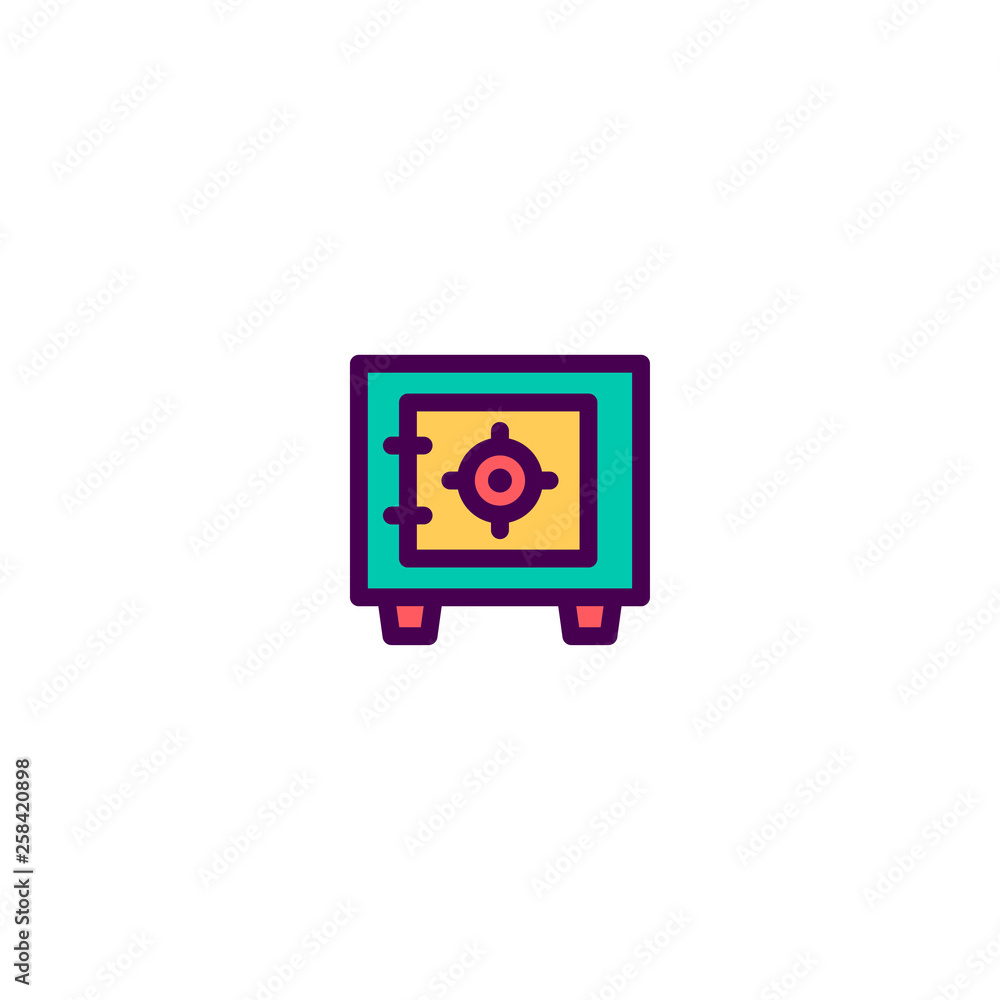 Safe box icon design. e-commerce icon vector design Safe box icon design. e-commerce icon vector design
