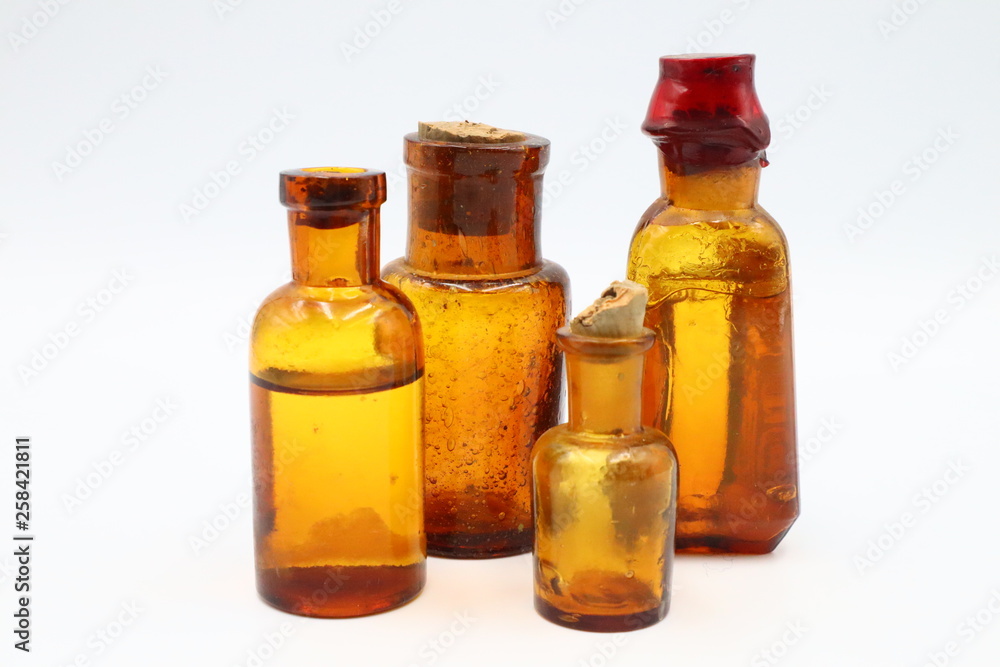 Antique Medicine Bottles, 1800s Victorian Era