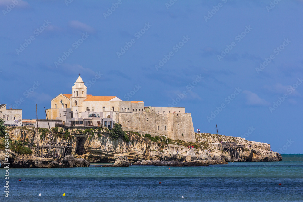 A view of the city of Vieste in Italy, Gargano