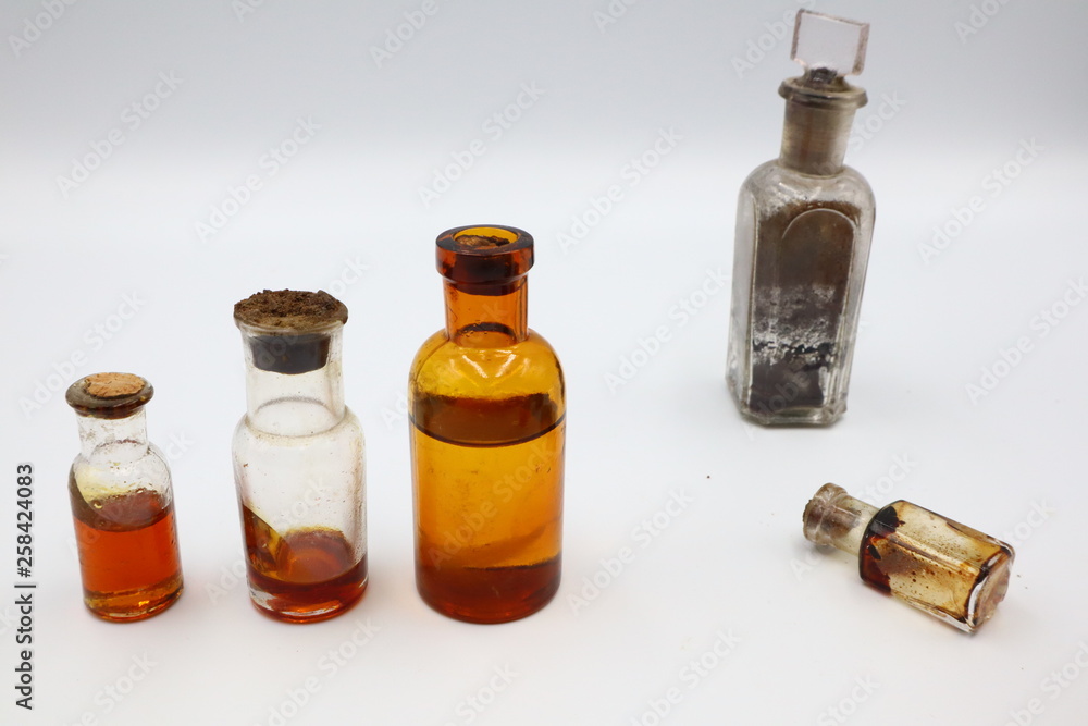 Antique Medicine Bottles, 1800s Victorian Era Antique Medicine Bottles, 1800s Victorian Era