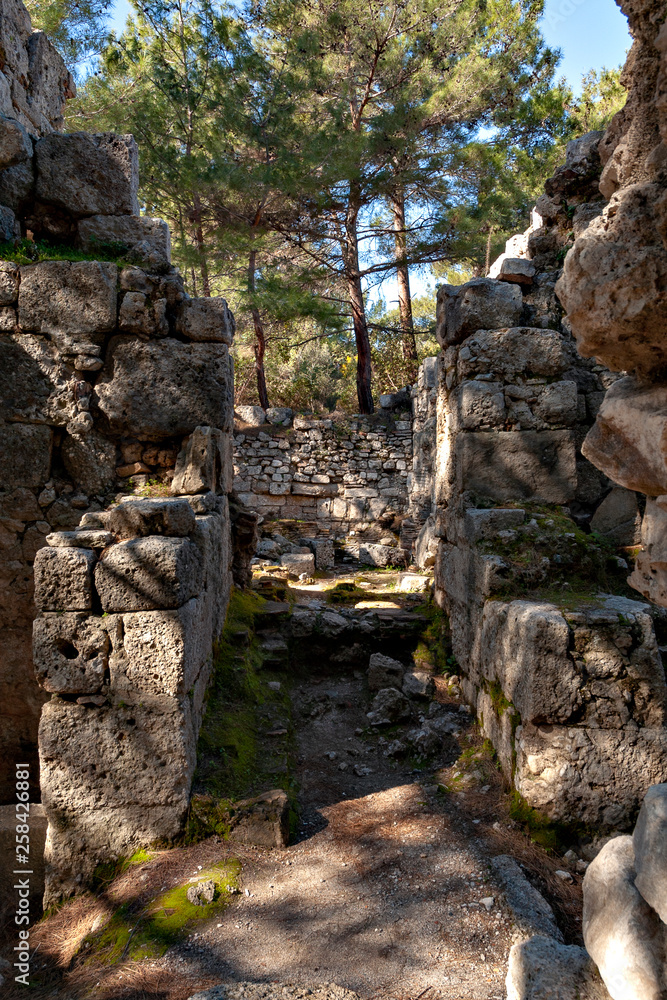 Ruins of Phaselis in Turkey