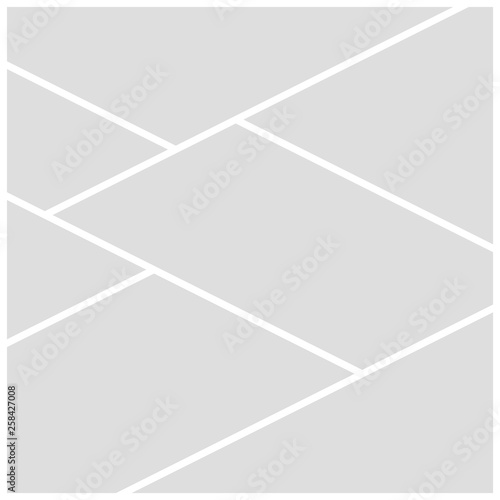 Gray mood board template on white background