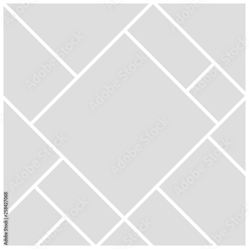Gray mood board template on white background