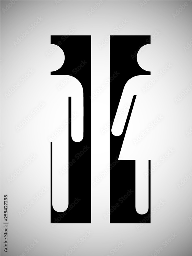 Man & Woman icon, vector illustration