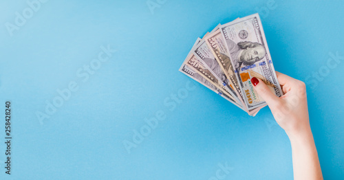American dollars bill. Close up finance background, Business concept.
