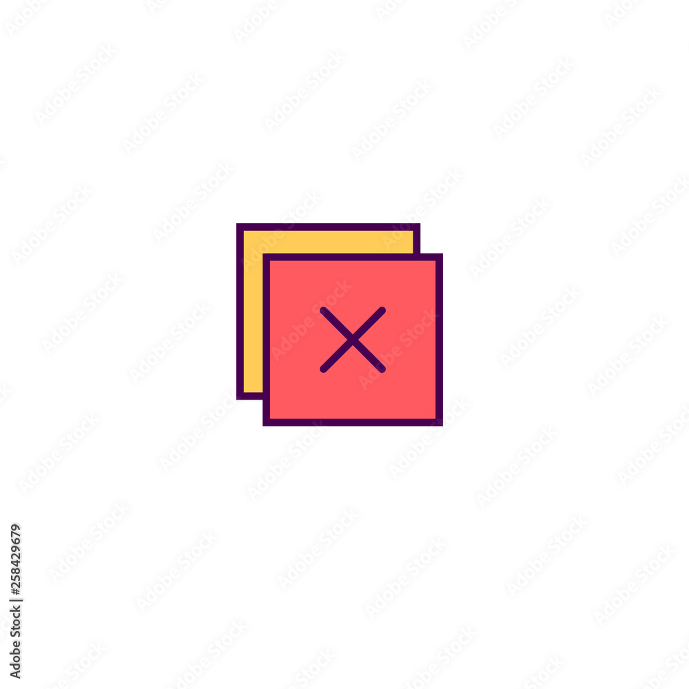 Close icon design. Essential icon vector design Close icon design. Essential icon vector design