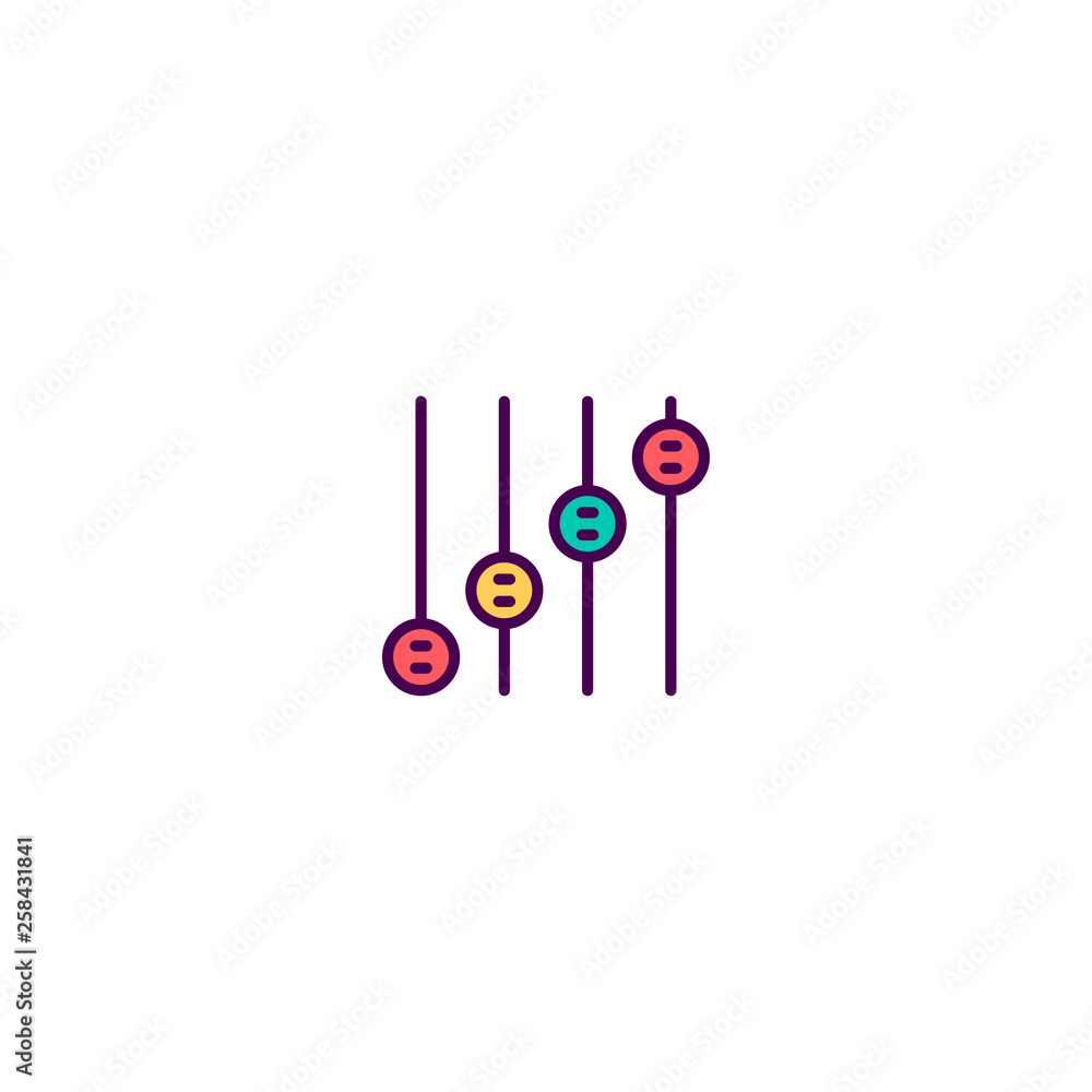 Controls icon design. Essential icon vector design Controls icon design. Essential icon vector design