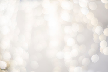 classy upscale high end, white silver, christmas holiday backdrop blurry lights. festive beautiful 