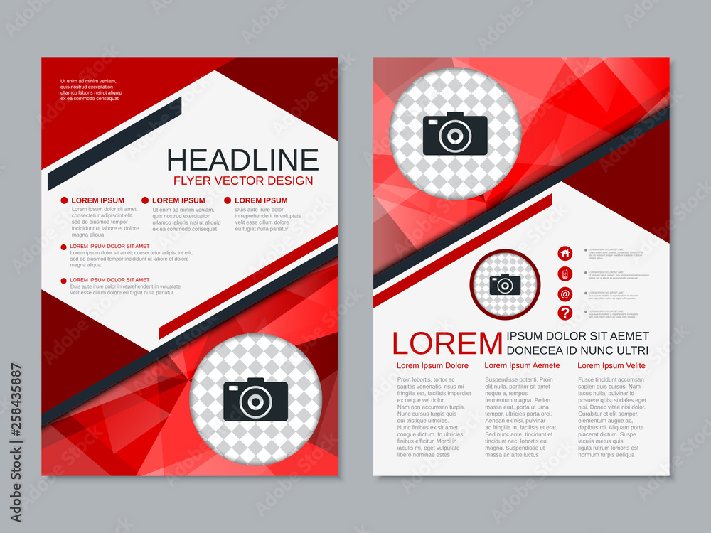 Modern business two-sided flyer, booklet, brochure cover vector design template. A4 format Modern business two-sided flyer, booklet, brochure cover vector design template. A4 format