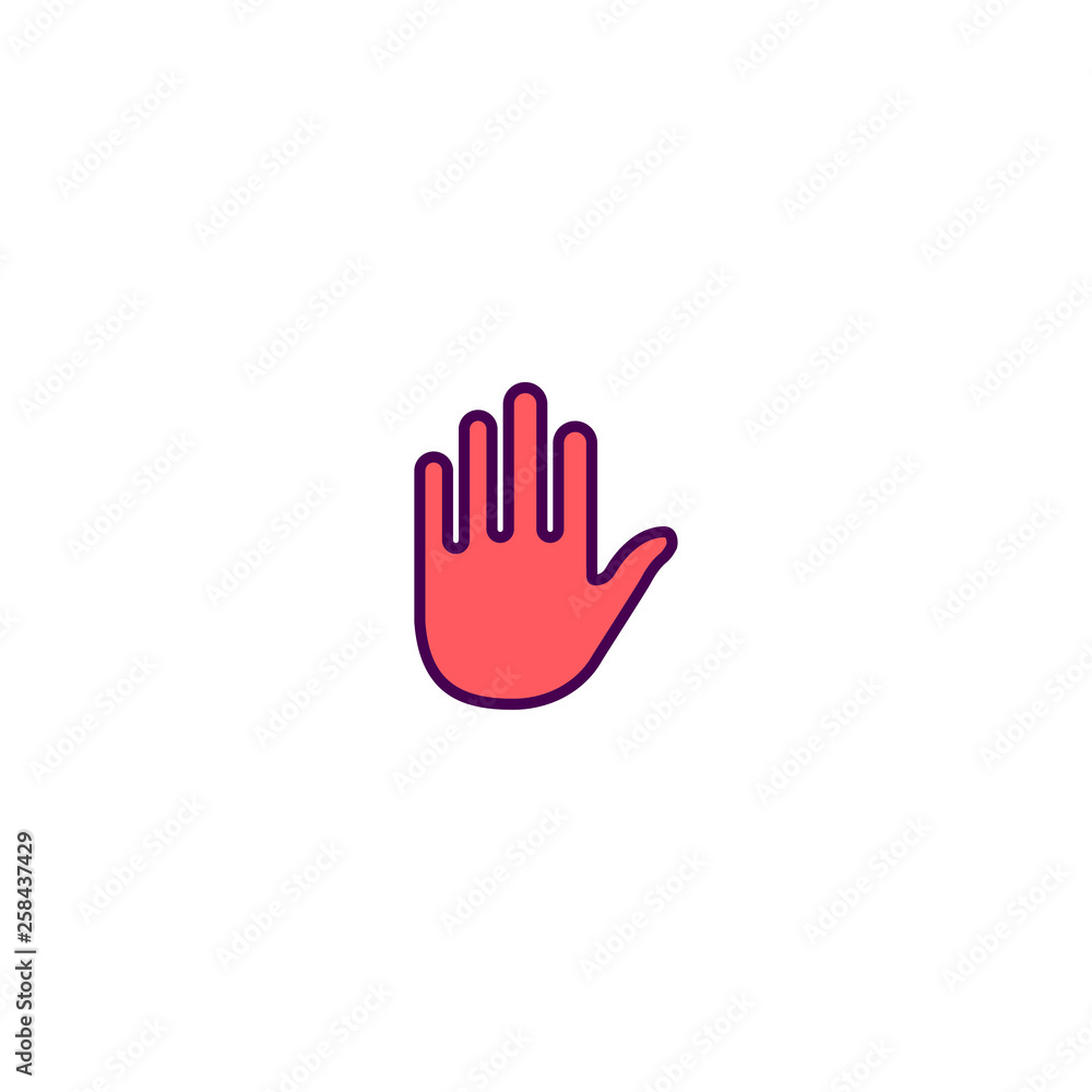 Hold icon design. Essential icon vector design Hold icon design. Essential icon vector design