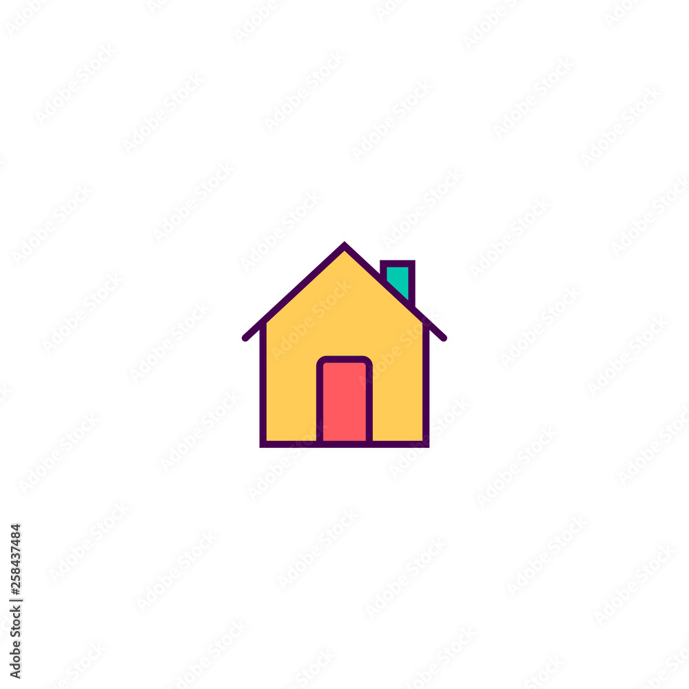 Home icon design. Essential icon vector design Home icon design. Essential icon vector design
