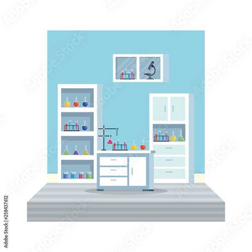 laboratory office workplace scene
