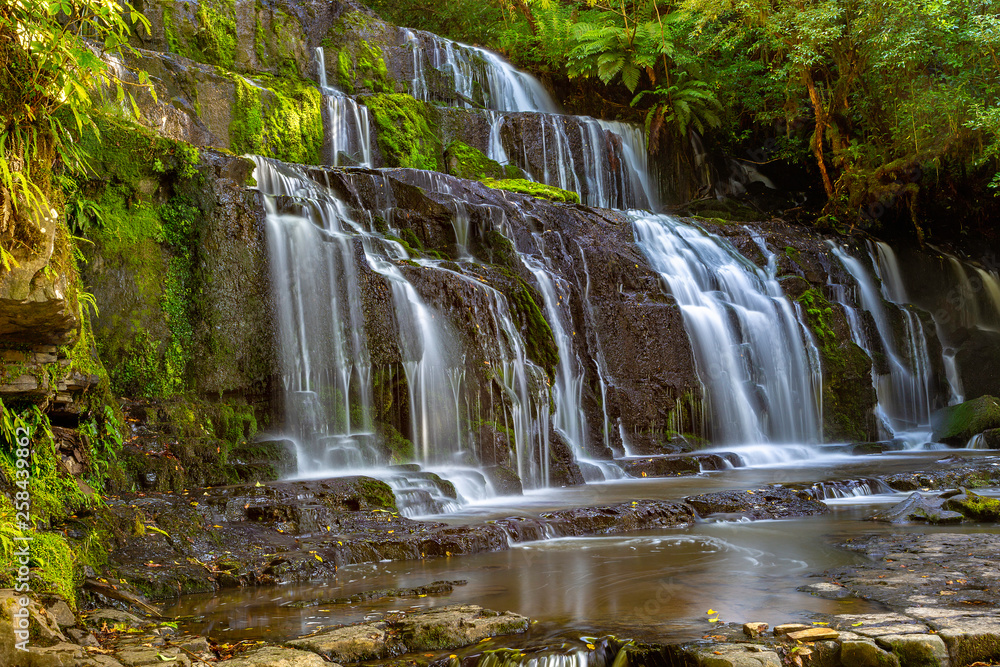 PIcturesque waterfall, Catlins, New Zealand