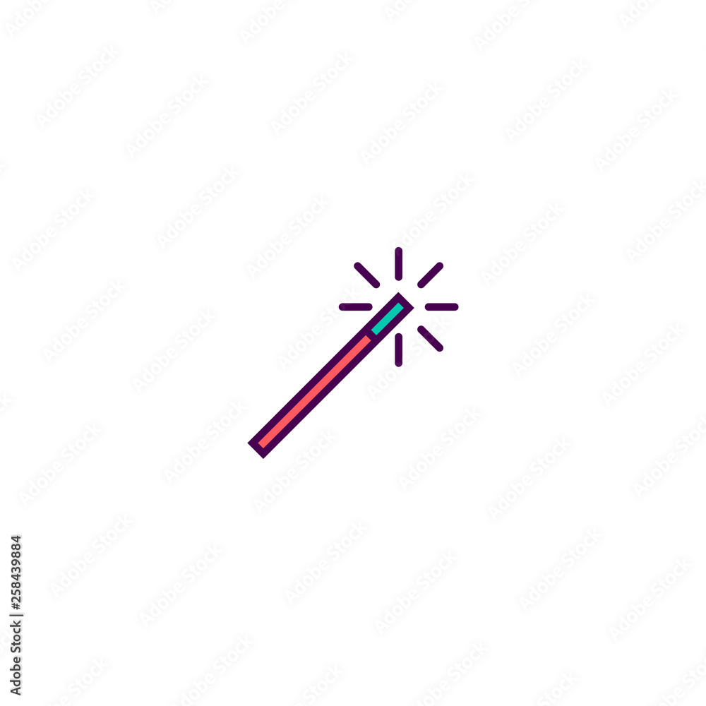 Magic Wand icon design. Essential icon vector design Magic Wand icon design. Essential icon vector design
