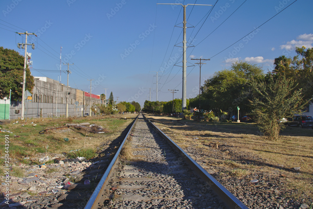 Schiene durch Guadalajara, Mexiko