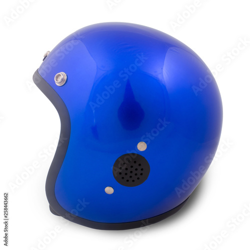 Retro helmet on a white background