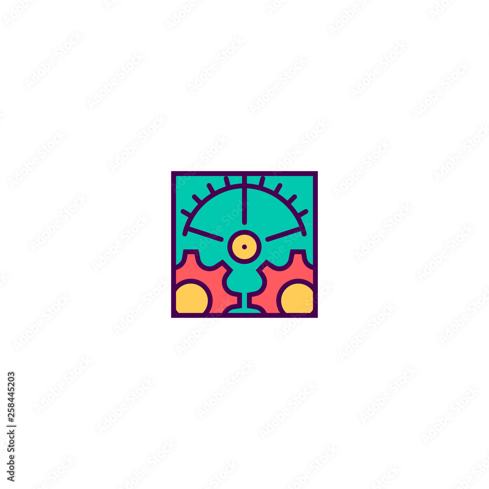 Fototapeta premium Settings icon design. Essential icon vector design