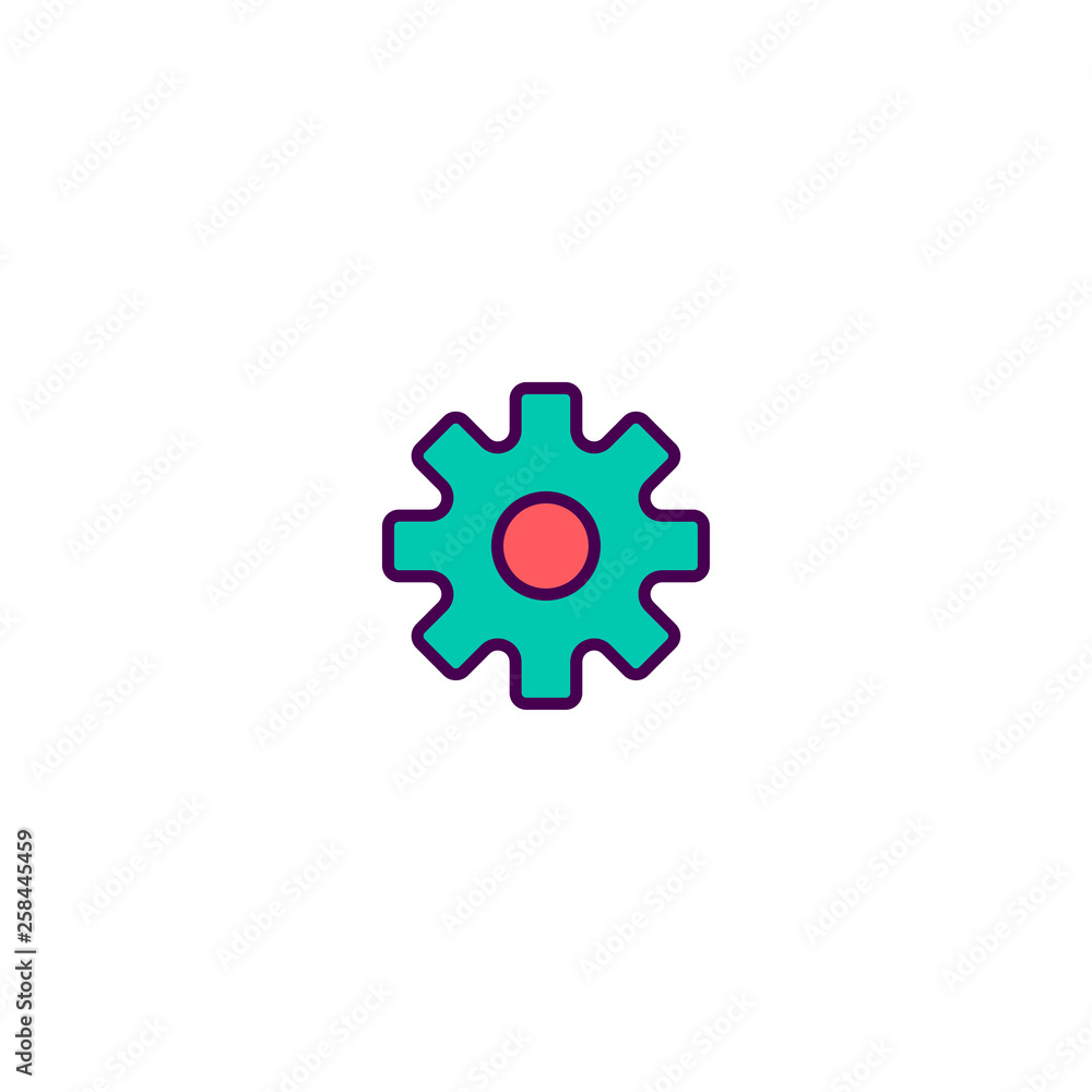 Settings icon design. Essential icon vector design Settings icon design. Essential icon vector design