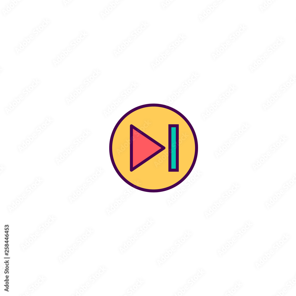 Skip icon design. Essential icon vector design Skip icon design. Essential icon vector design