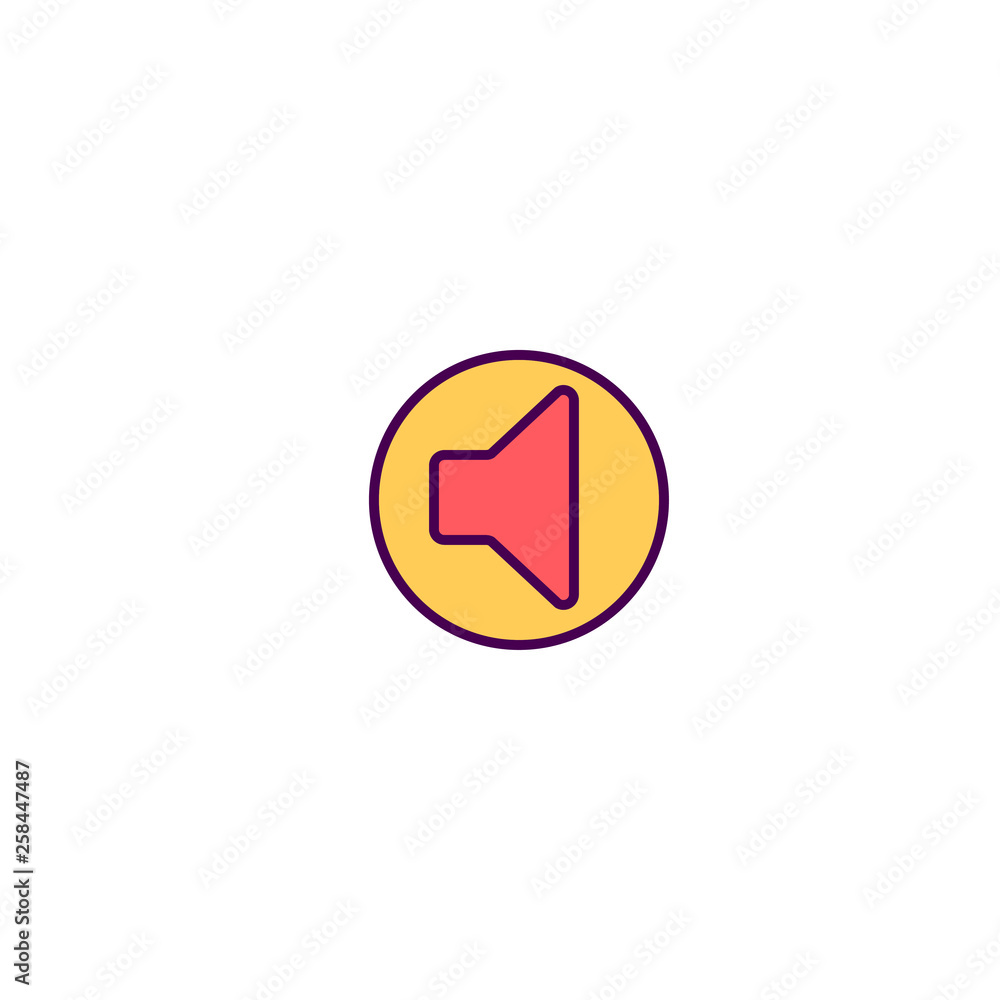 Speaker icon design. Essential icon vector design Speaker icon design. Essential icon vector design