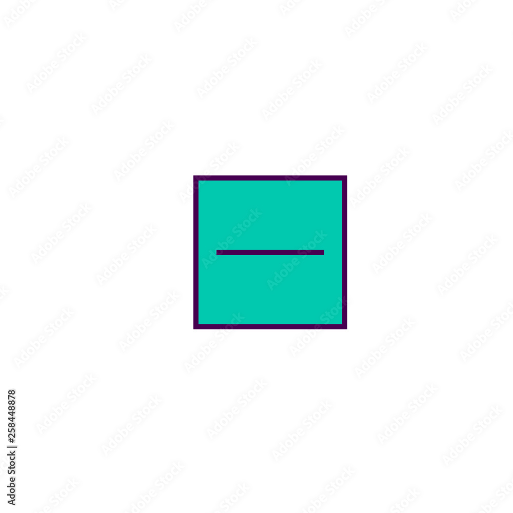 Substract icon design. Essential icon vector design Substract icon design. Essential icon vector design