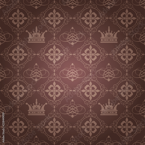 Royal wallpaper vintage style for your design vector graphics