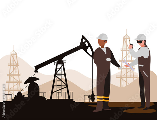 oil industry workers avatars characters