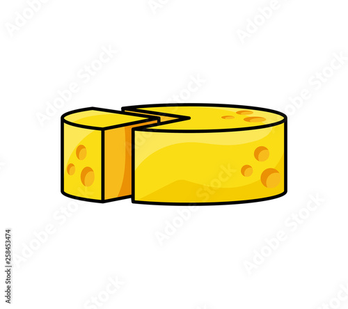 delicious cheese portion icon