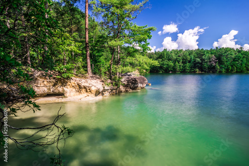 Beautiful landscape scenes at lake jocassee south carolina