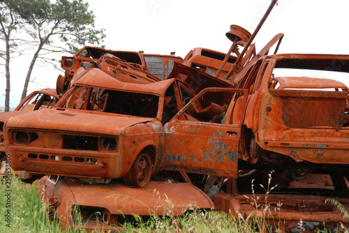Car in a dump