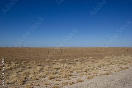 Outback scenery with beautiful blue sky in the Northern Territory of Australia