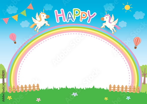 unicorn-rainbow-background