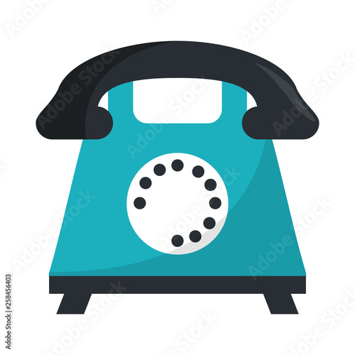 Vintage telephone symbol cartoon