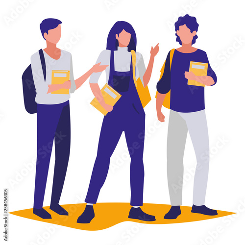 young group of students modeling
