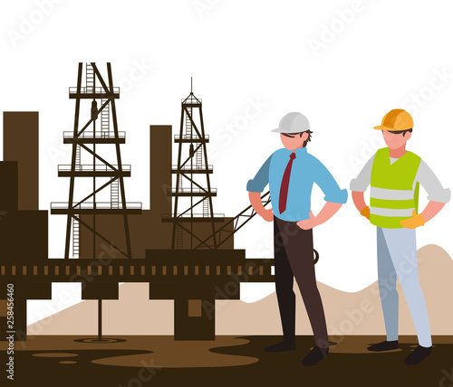 oil industry workers avatars characters