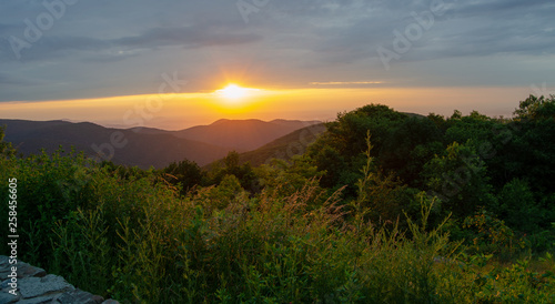 Golden Hour over mountains in Shenandoah National park © JMP Traveler