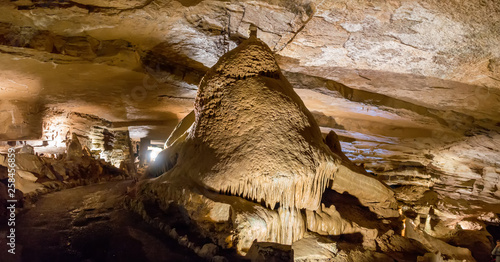 Pathway underground cave in forbidden cavers near sevierville tennessee photo