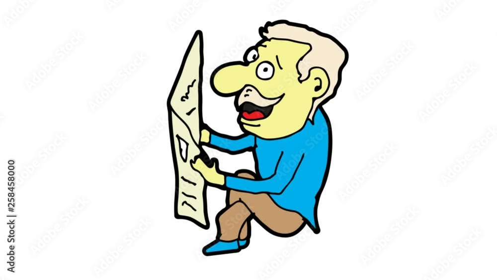 kids drawing white screen with theme of read the newspaper kids drawing white screen with theme of read the newspaper