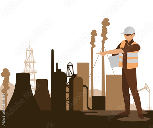 oil industry worker avatar character