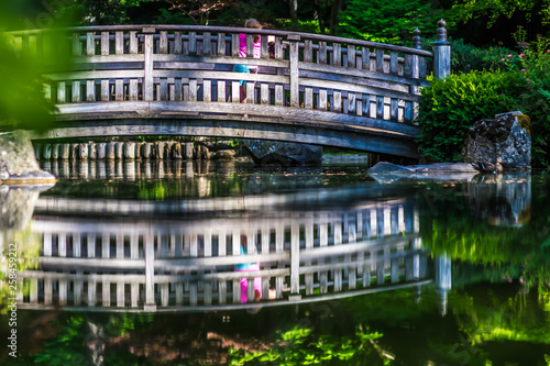 The beautiful Japanese Garden at Manito Park in Spokane, Washingon photo