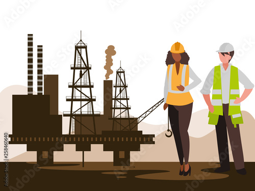 oil industry workers avatars characters