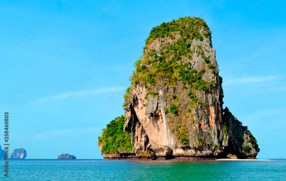 Naklejka premium Phra Nang Beach, Koh Rang Nok Island, Krabi Province, Thailand 