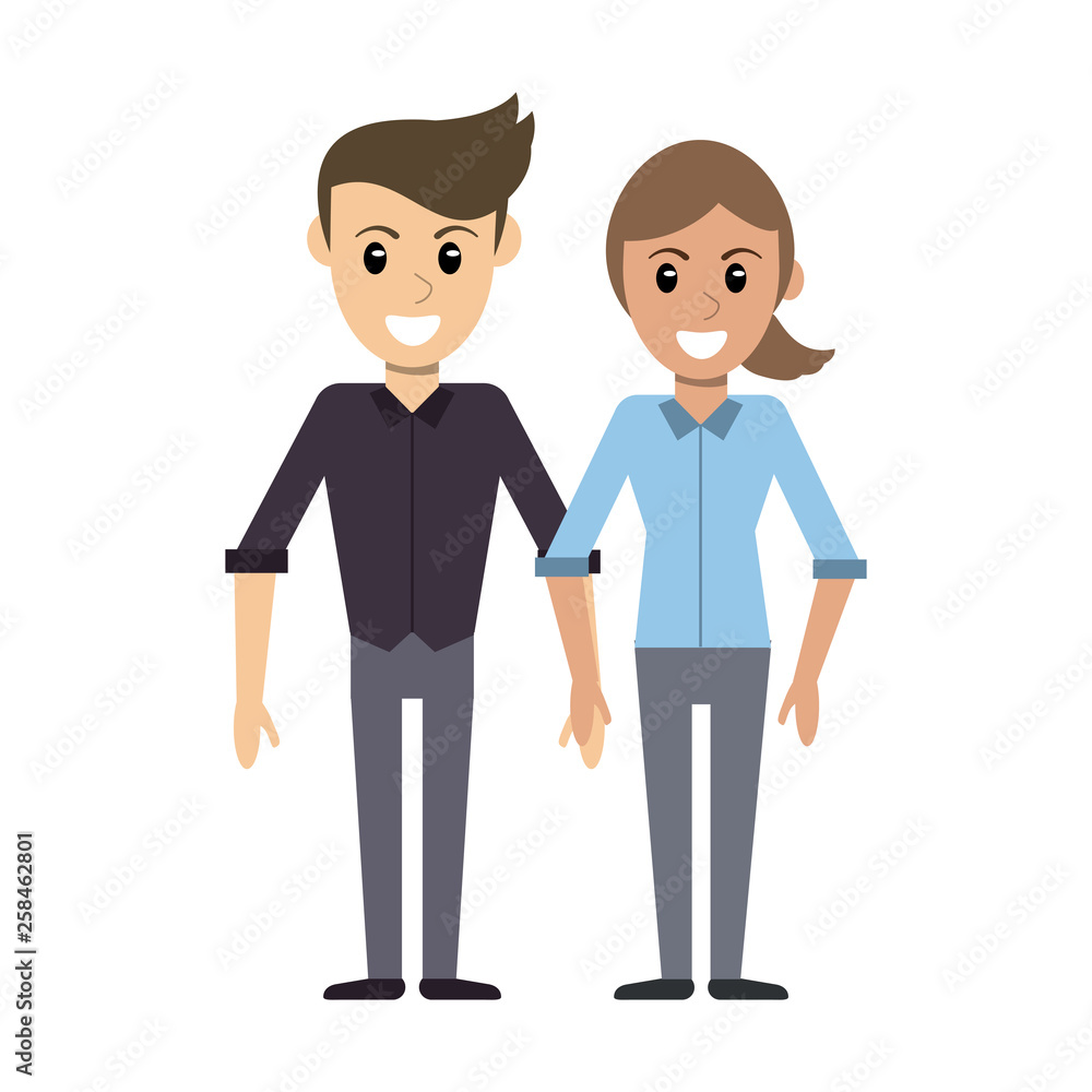 Couple boyfriend and girlfriend cartoon Couple boyfriend and girlfriend cartoon