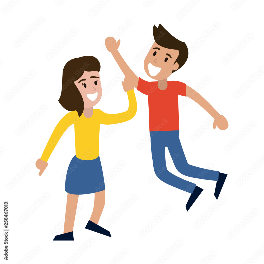 Couple dancing and smiling Couple dancing and smiling