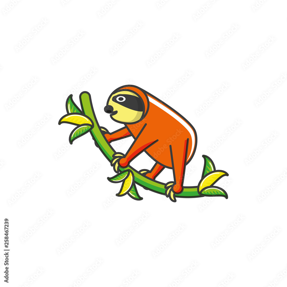 Fototapeta premium sloth animal isolated icon