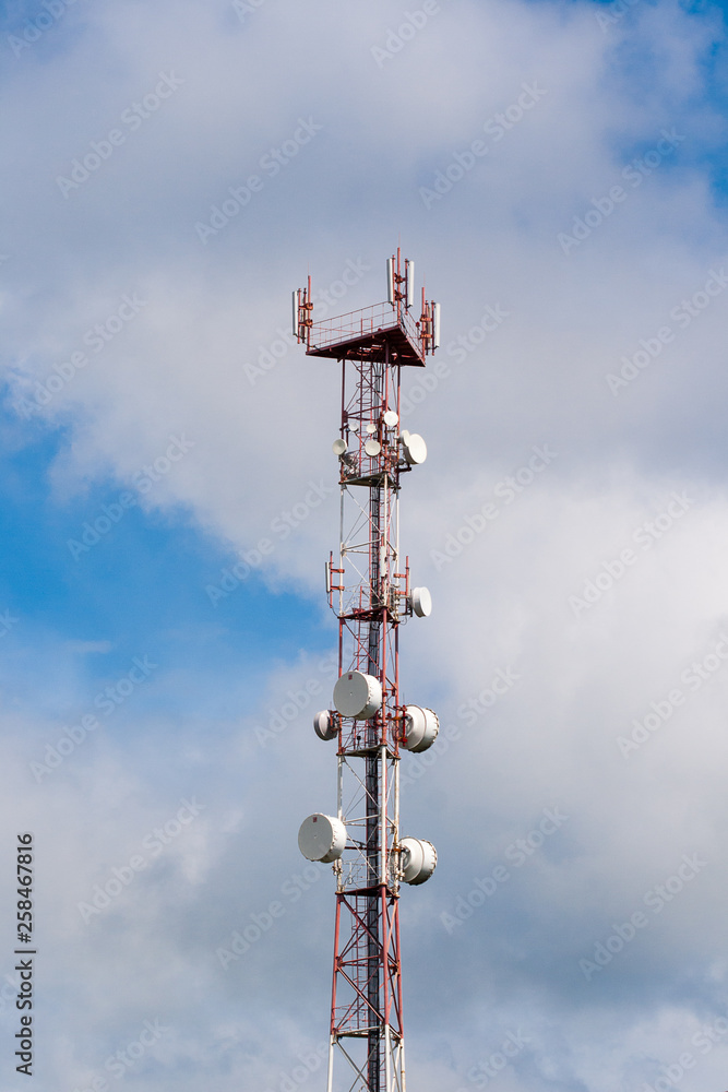 Tower antennas of cellular and microwave transmission Tower antennas of cellular and microwave transmission
