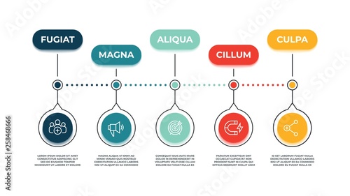 Inbound marketing icons banner. Action audience influence, marketing strategy instruments and web site promotion vector concept